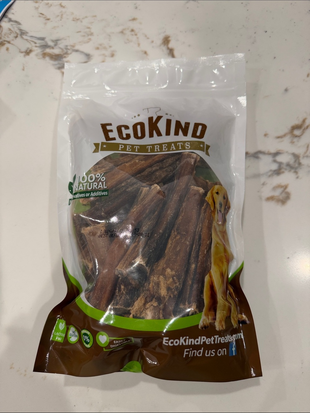 Brown Natural Pet Treats - Beef Bully Sticks